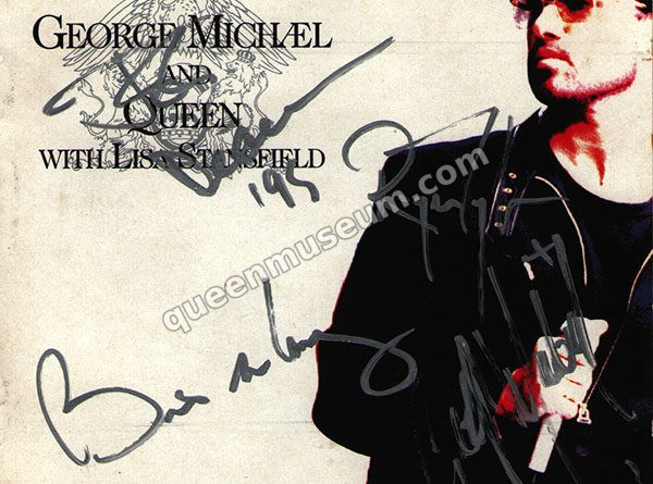 George Michael & Queen Five Live autgoraphed CD