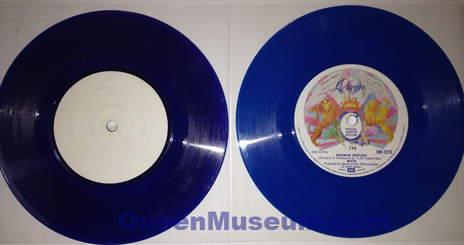 Bohemian Rhapsody blue limited edition 7" vinyl singles